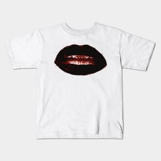 blood Lips bywhacky Kids T-Shirt